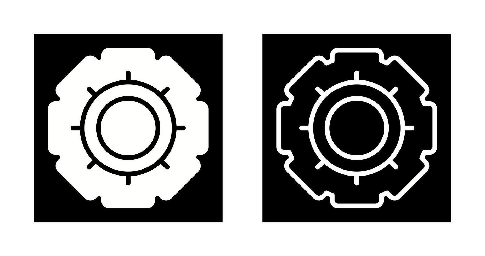 tandwiel vector pictogram