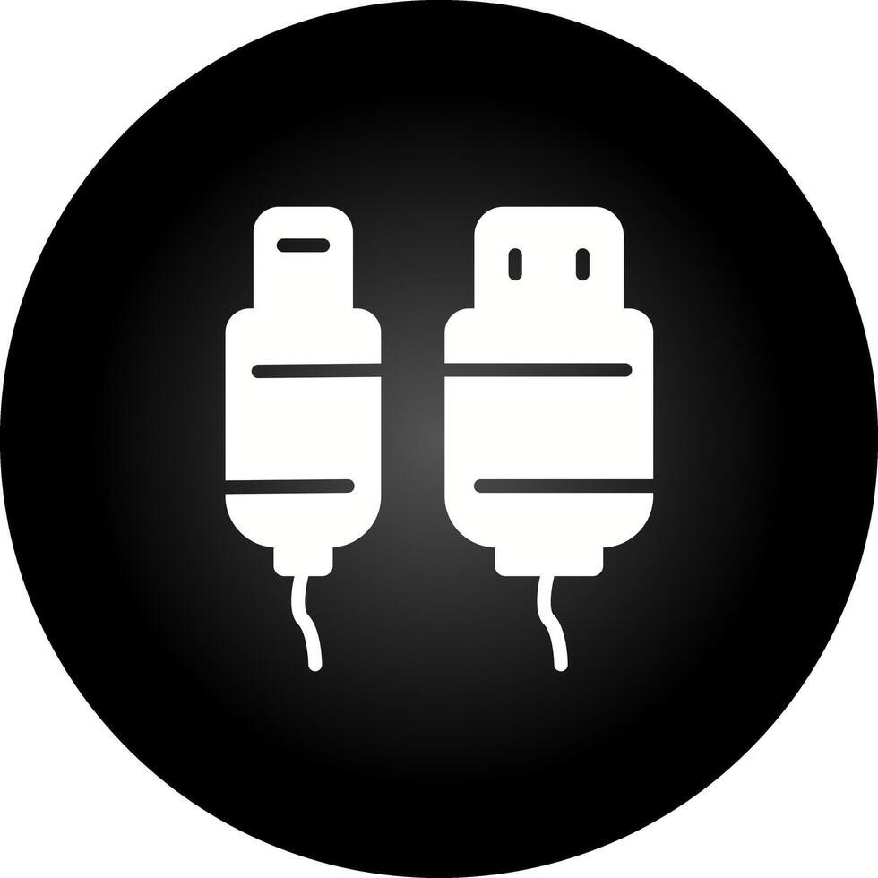 USB kabel vector icoon