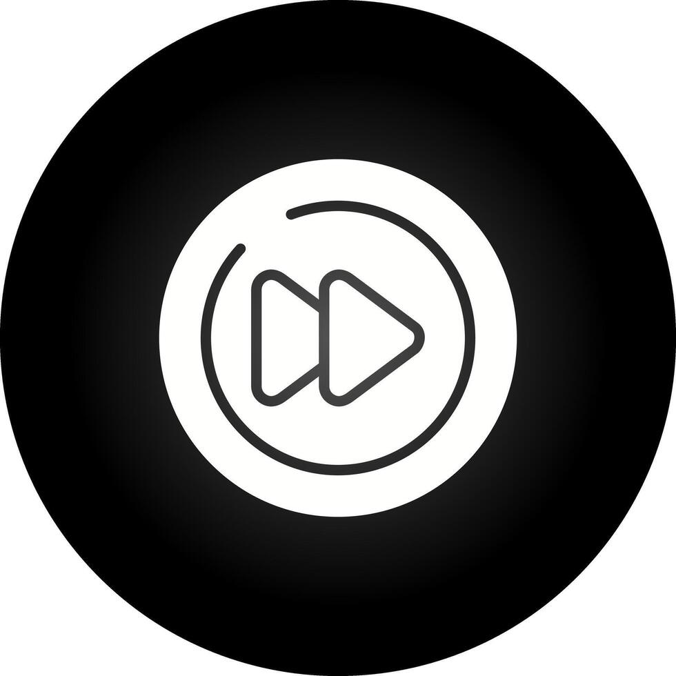 video De volgende bijhouden cirkel vector icoon