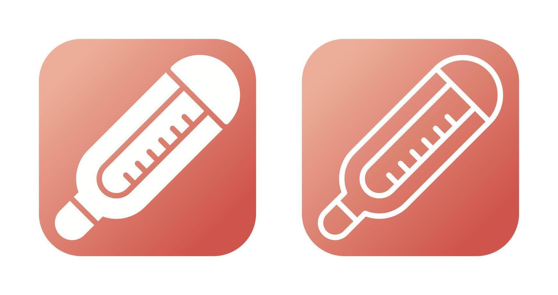 thermometer vector pictogram