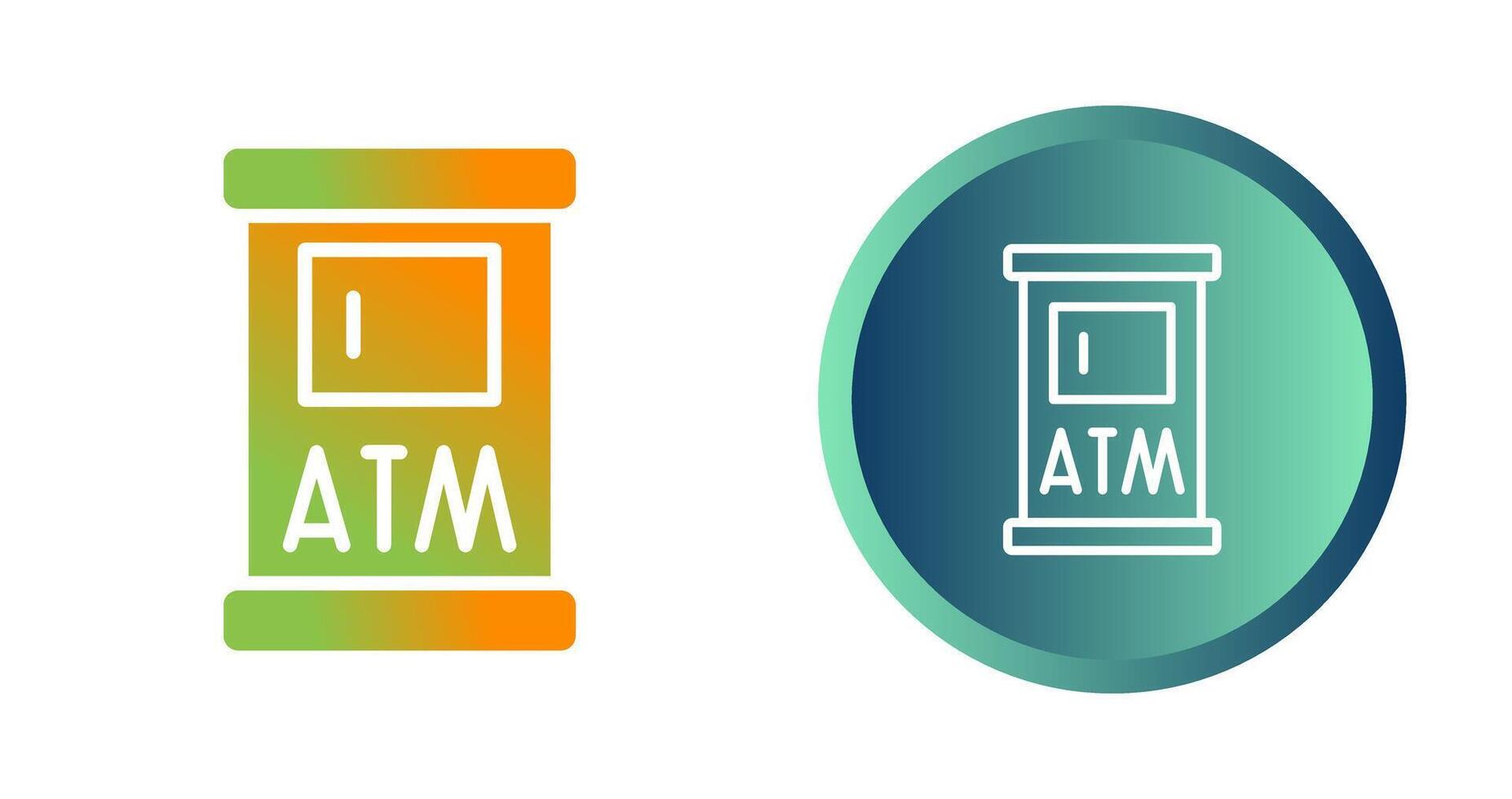 geldautomaat vector pictogram