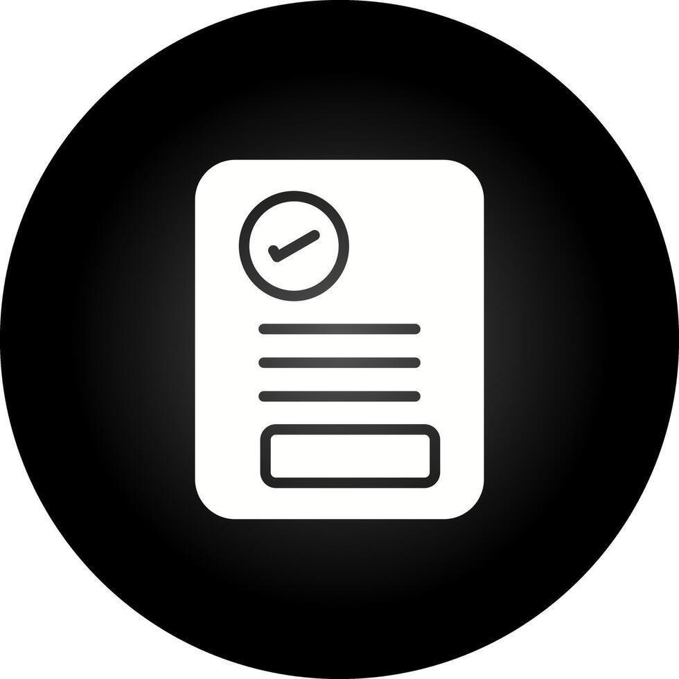 document goedkeuring vector icoon