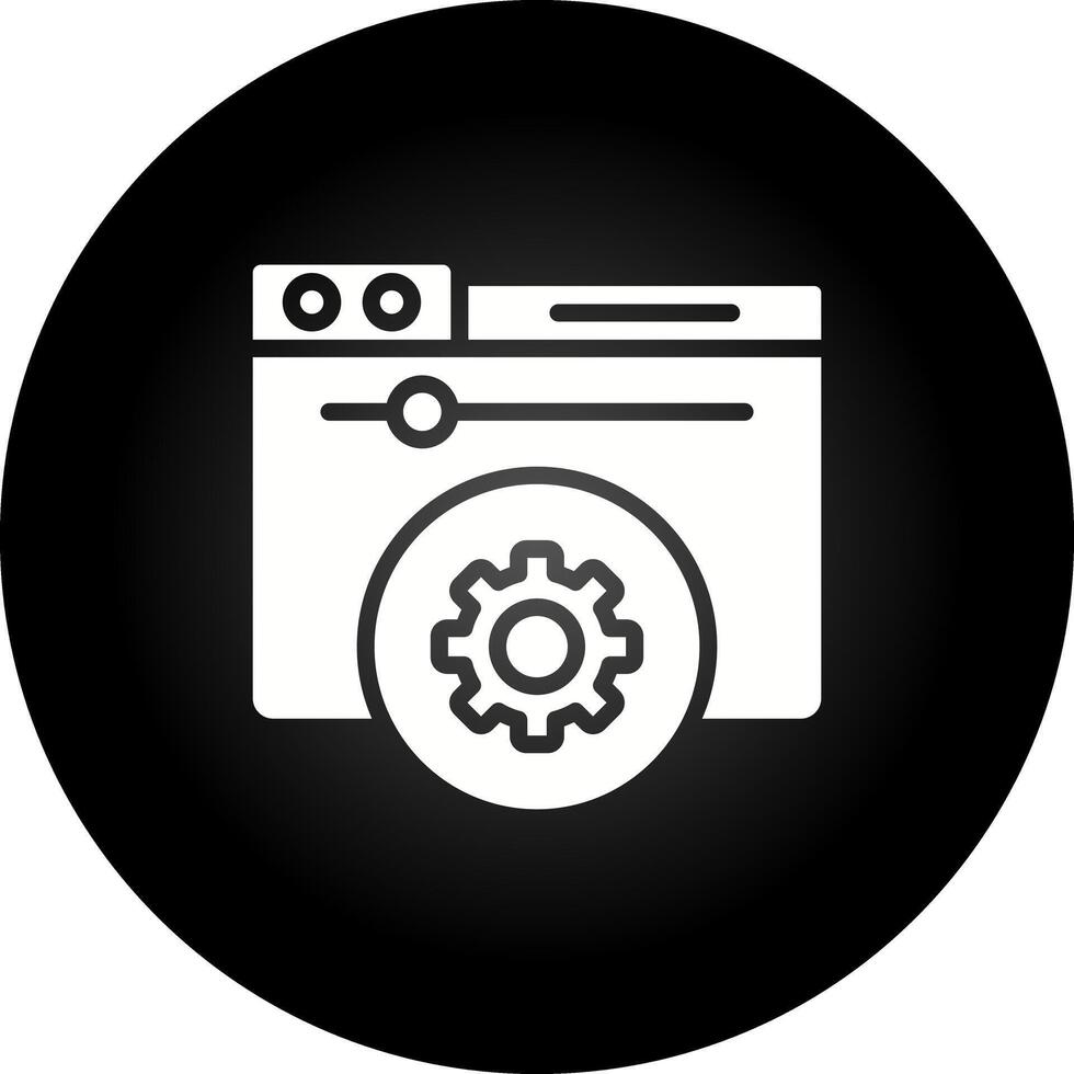 hosting controle paneel vector icoon