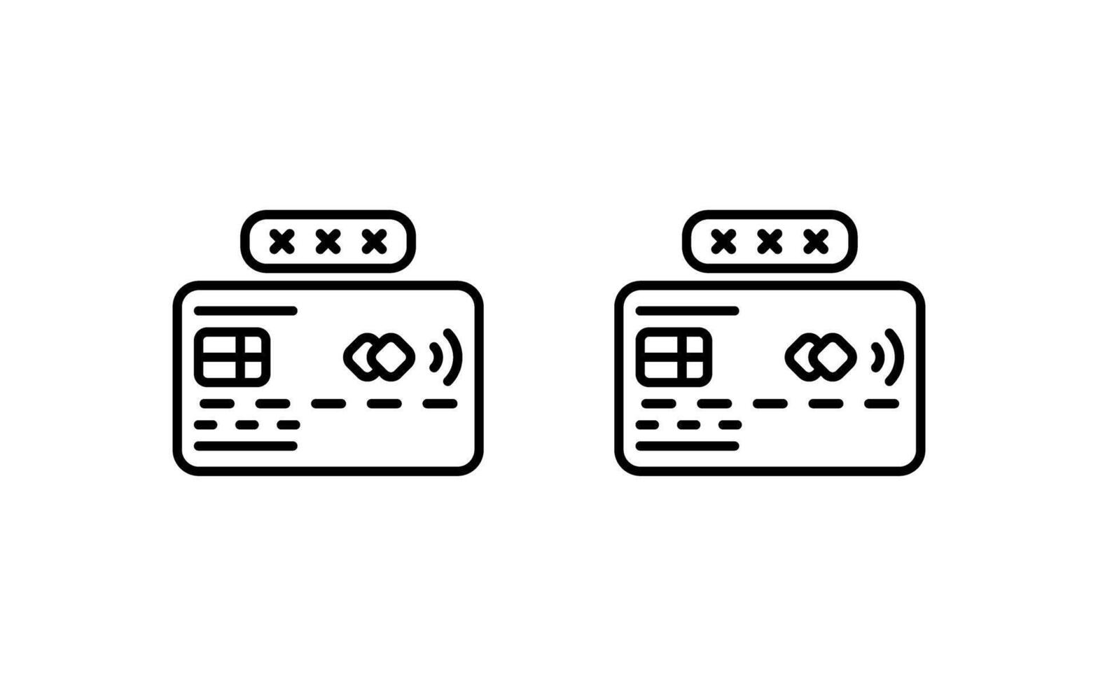 creditcard vector pictogram