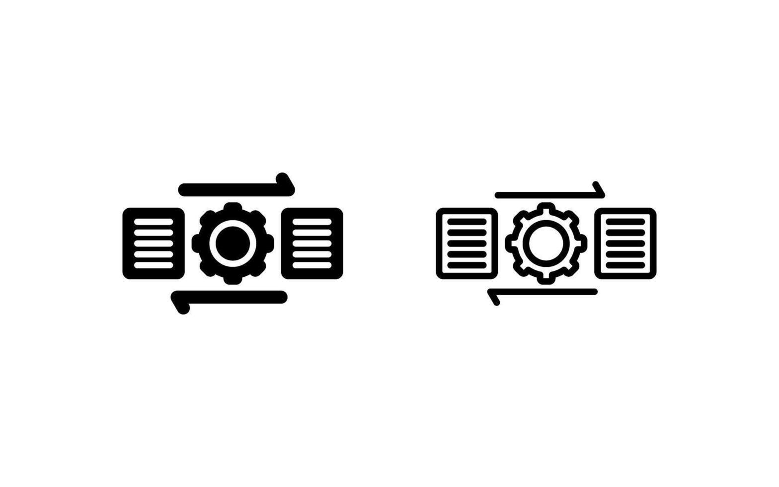 het dossier beheer vector icoon