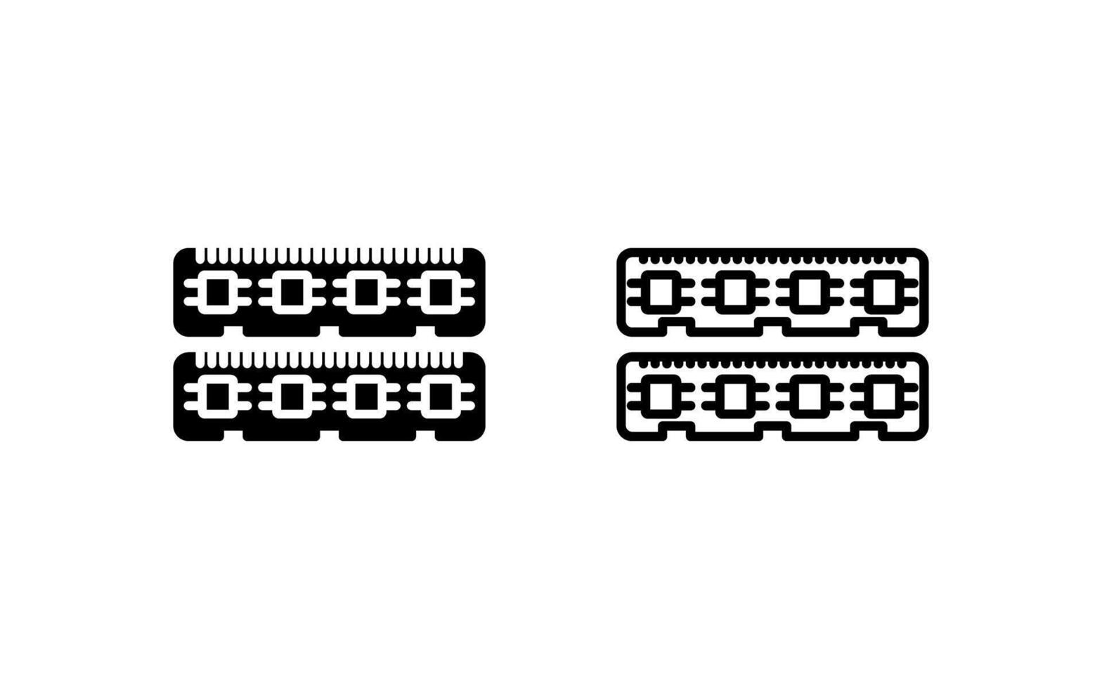 RAM geheugen vector icoon