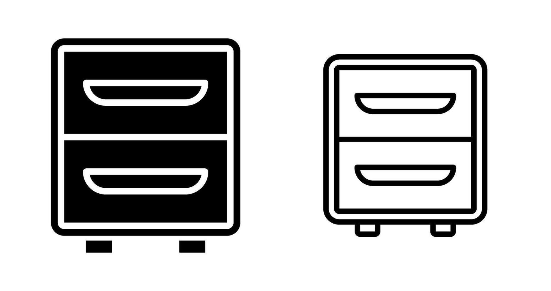 het dossier kabinet vector icoon