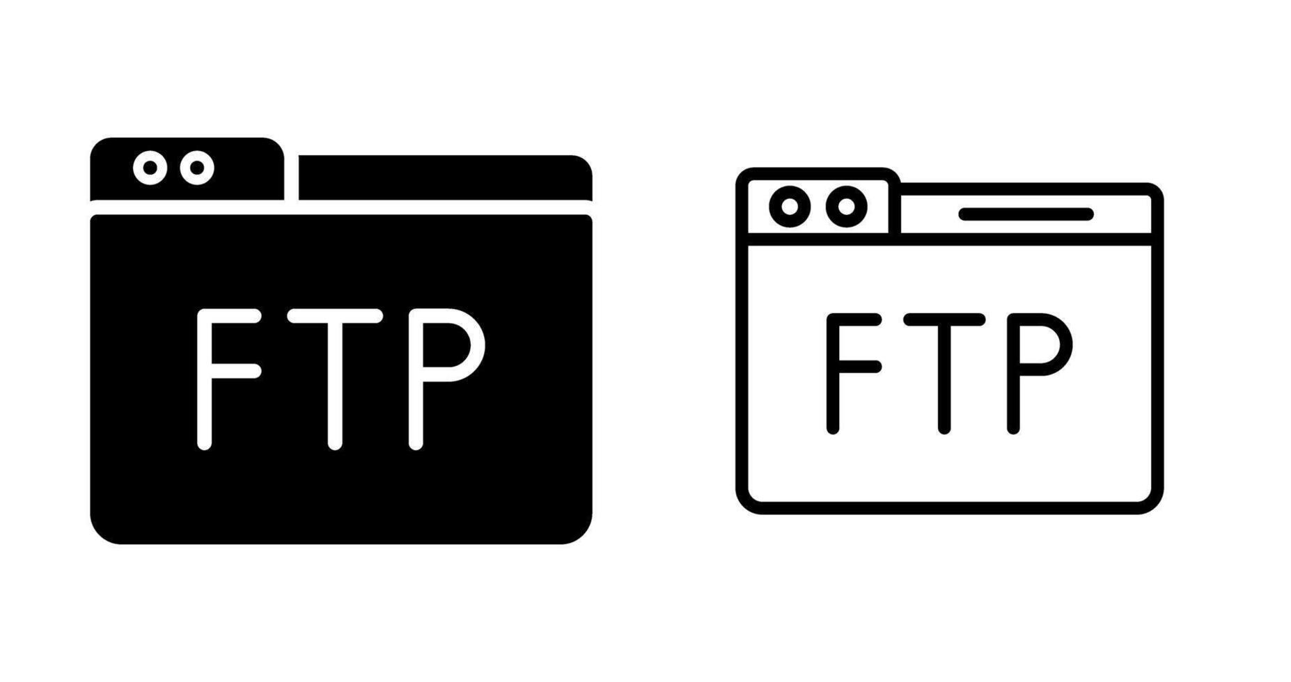 ftp vector icoon