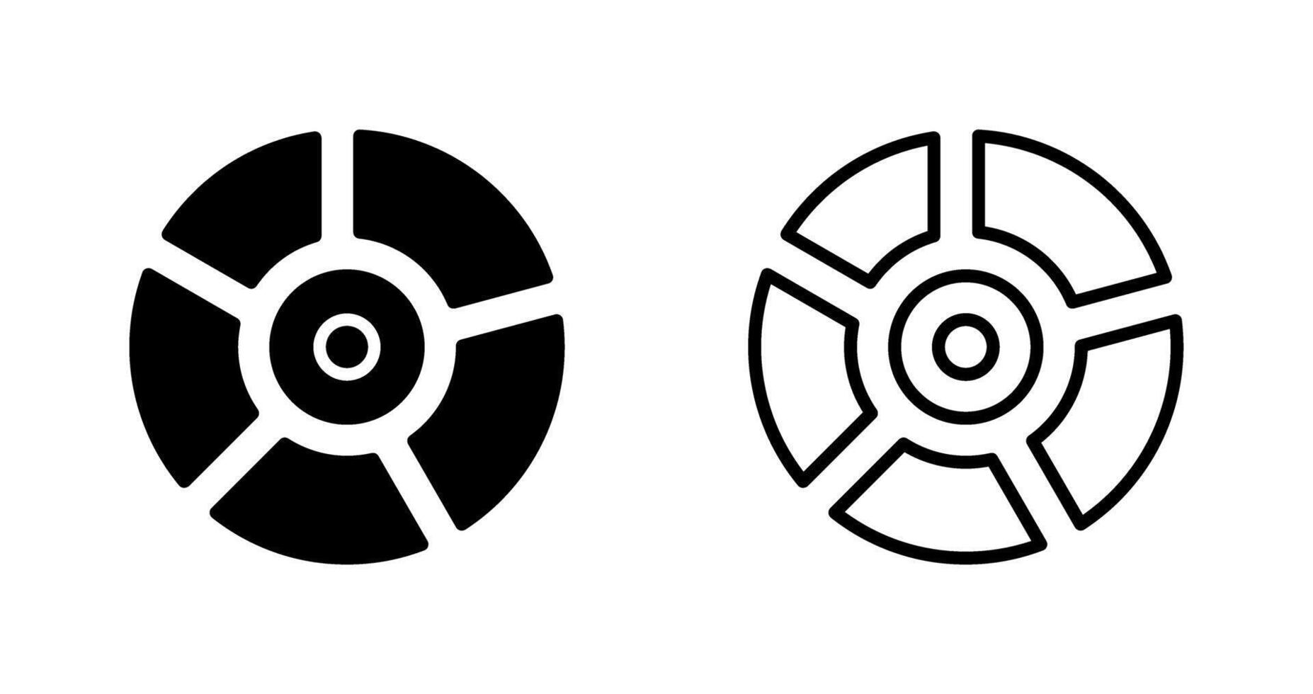 cirkeldiagram vector pictogram