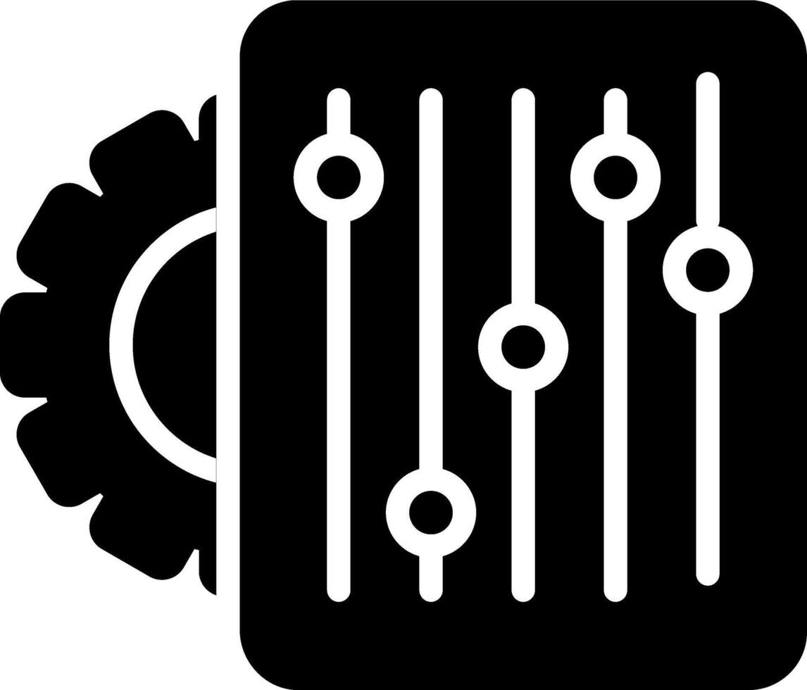 instellingen vector pictogram