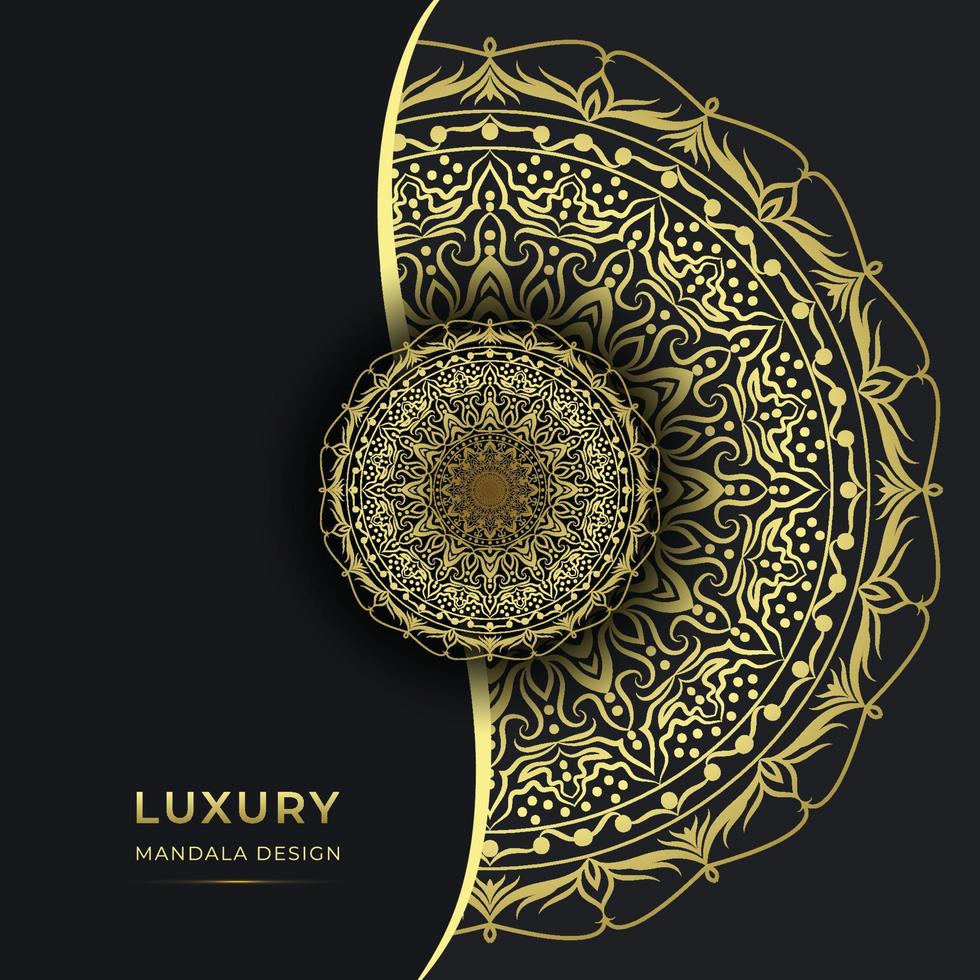 decoratief luxe sier mandala achtergrondontwerp vector