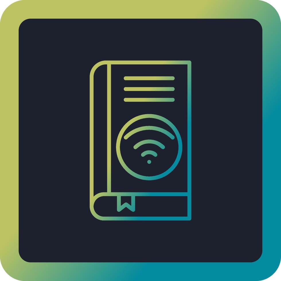 Wifi boek vector icoon