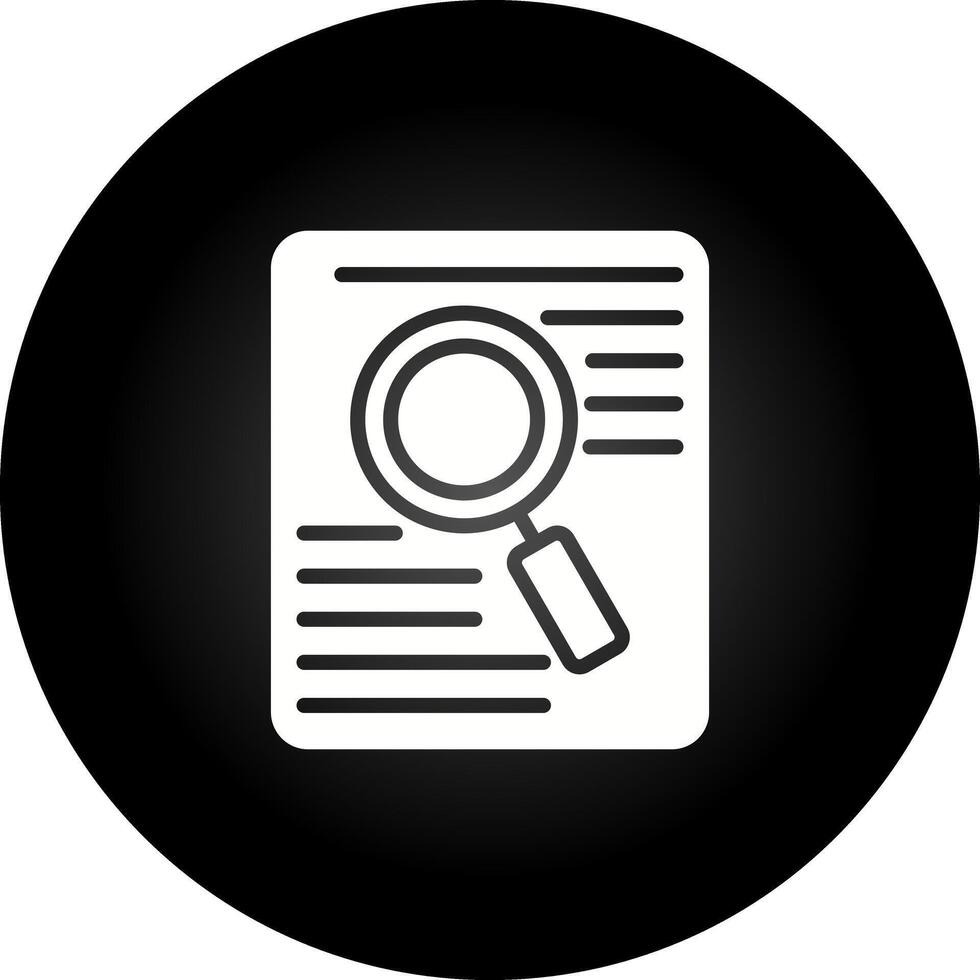 document zoeken vector icoon