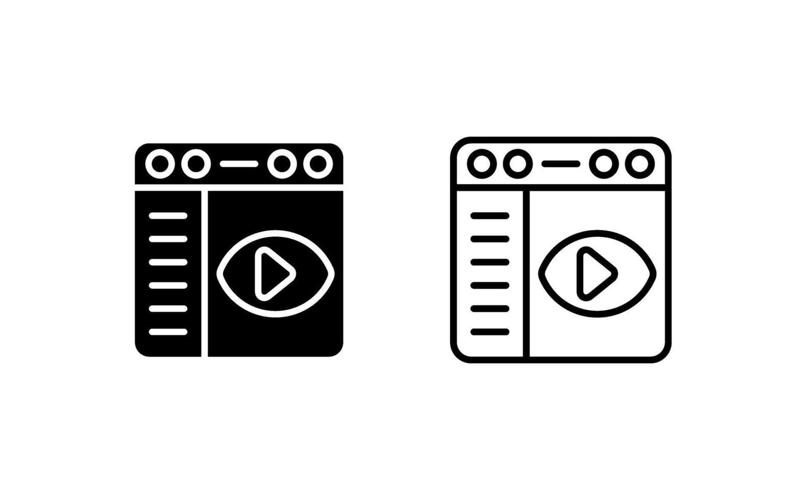 browser vector pictogram