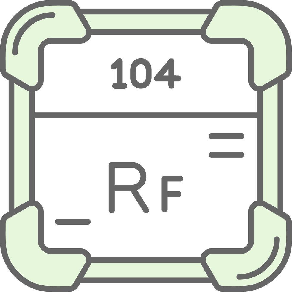 rutherfordium groen licht filay icoon vector