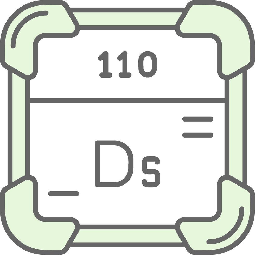 darmstadtium groen licht filay icoon vector