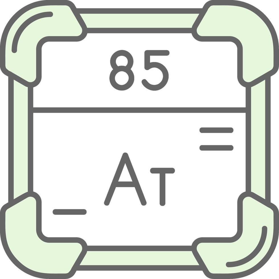 astatine groen licht filay icoon vector