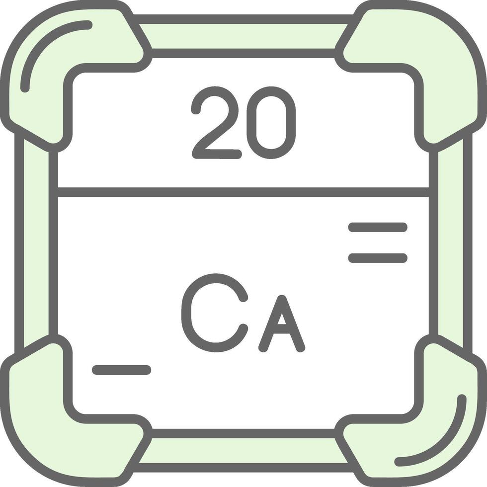 calcium groen licht filay icoon vector