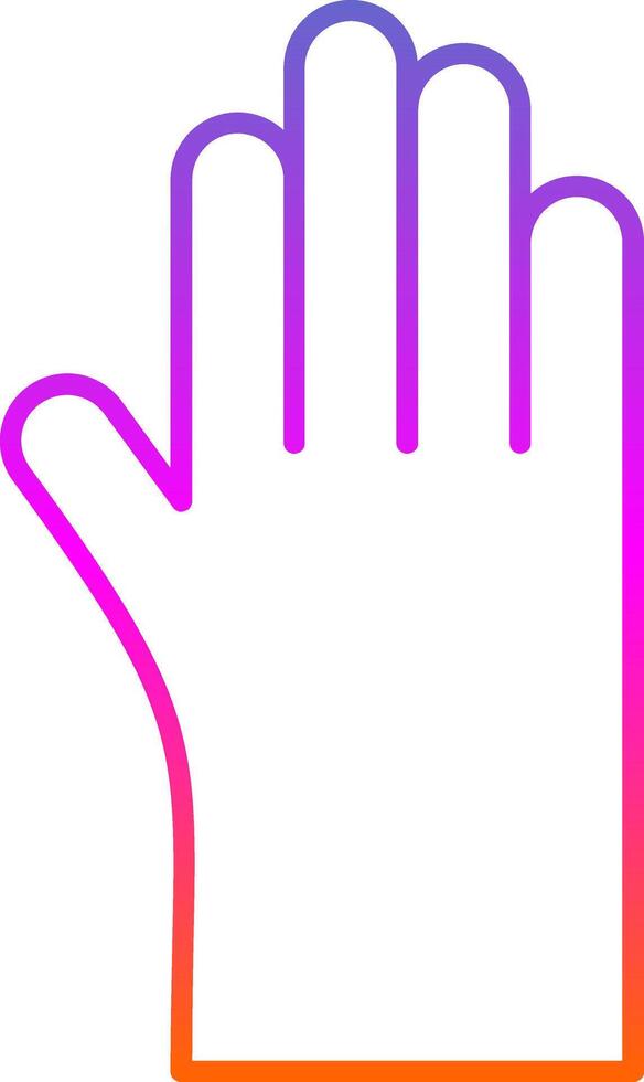 schoonmaak handschoenen lijn helling icoon vector