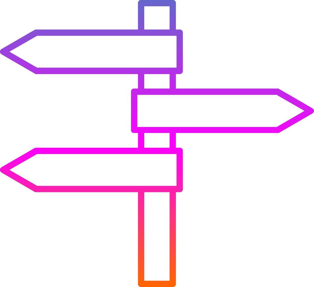 directioneel panelen lijn helling icoon vector