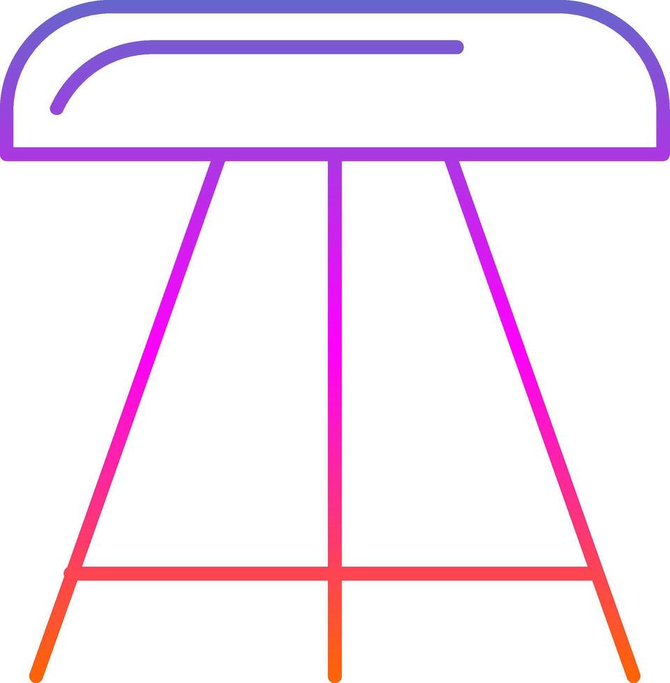 stoel lijn helling icoon vector