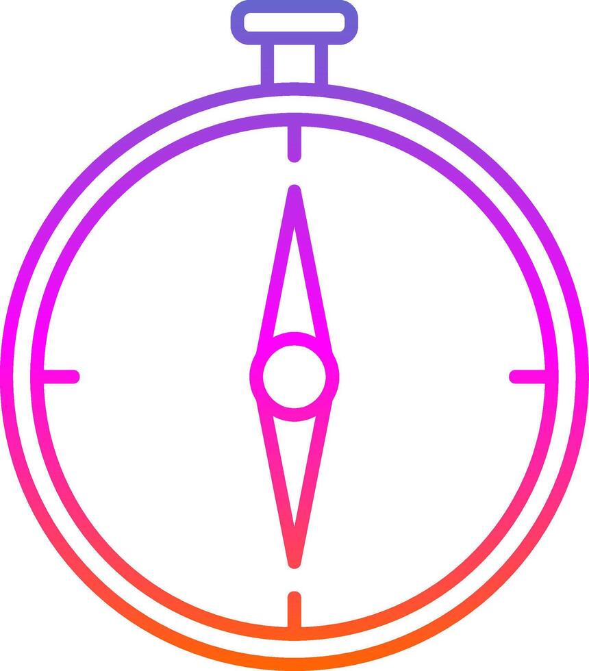kompas lijn verloop icoon vector