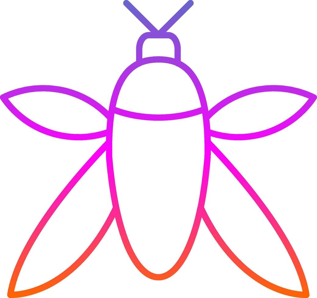 insect lijn helling icoon vector