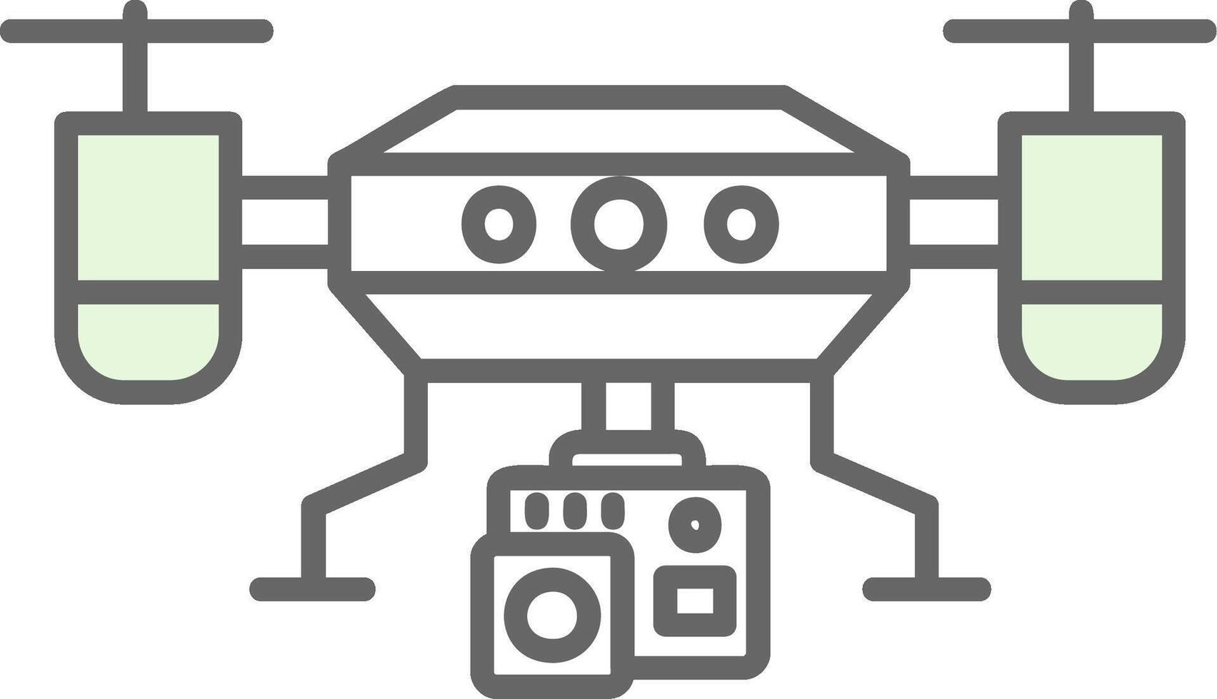 camera dar groen licht filay icoon vector