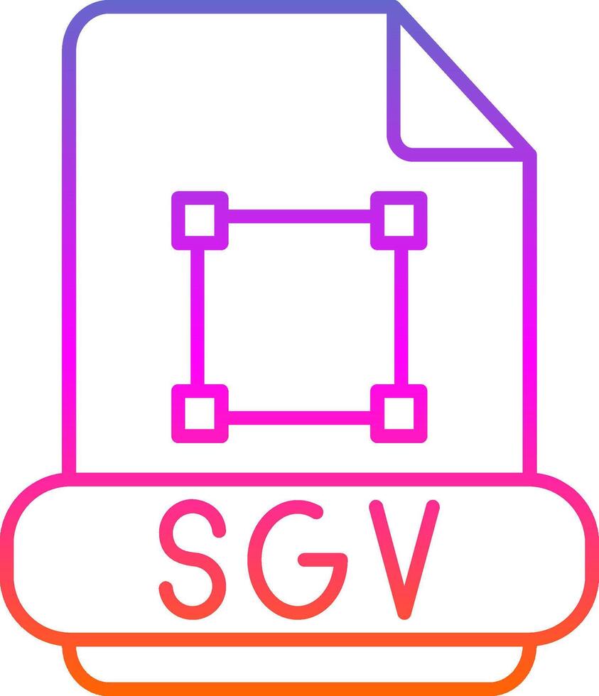 svg lijn verloop pictogram vector