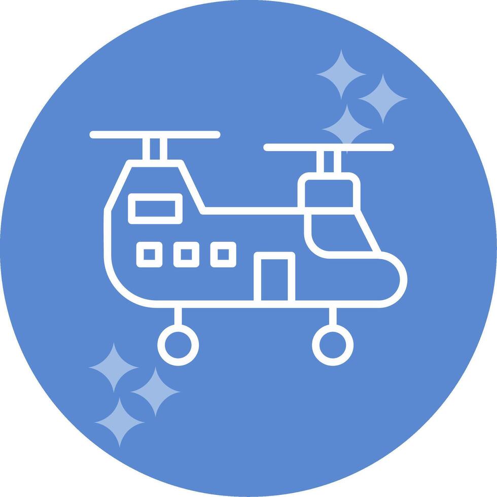 leger helikopter vector icoon