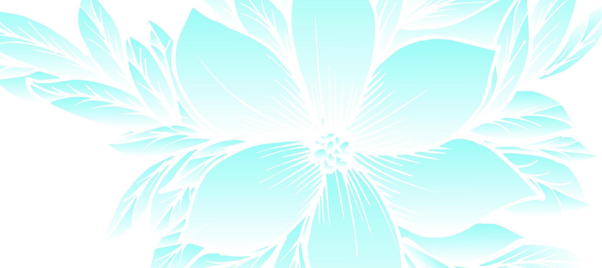 blauw lotus flora bloesem wazig decoratief ontwerp achtergrond vector