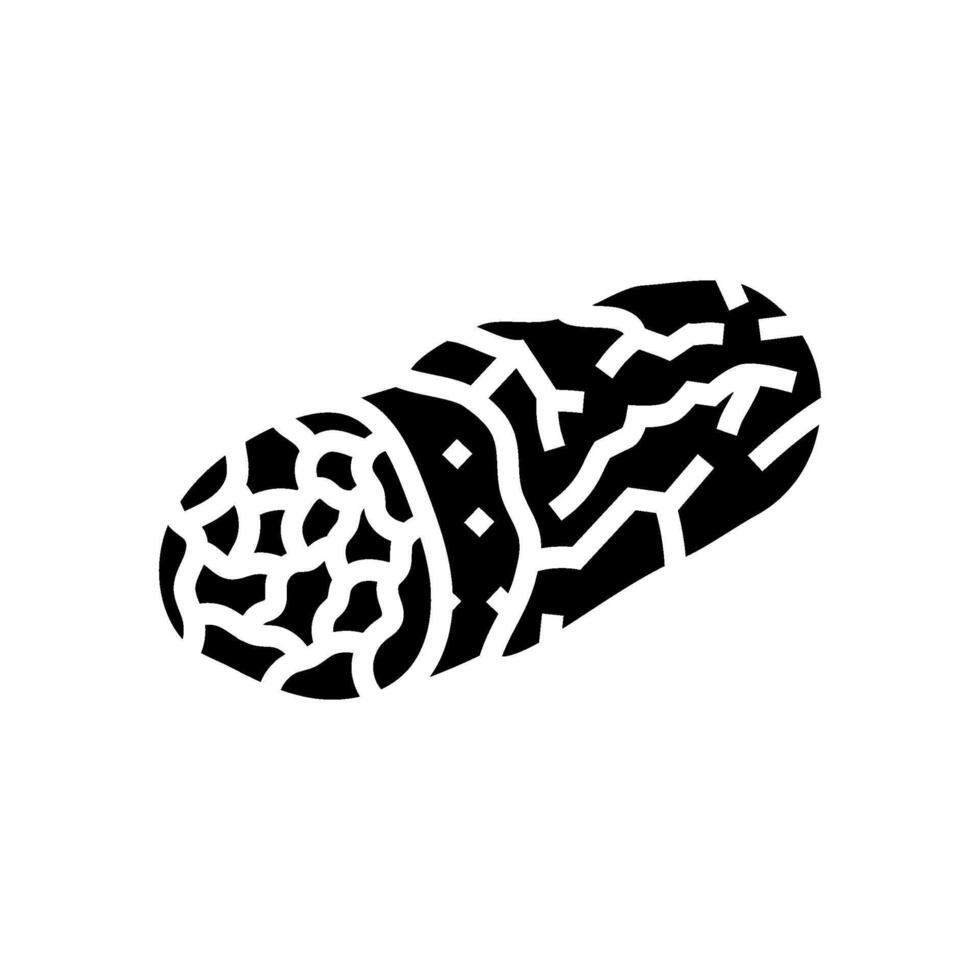 burrito snel voedsel glyph icoon vector illustratie