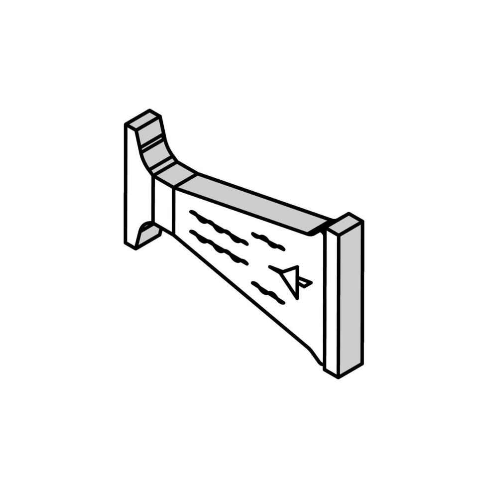 wind tunnel luchtvaart ingenieur isometrische icoon vector illustratie