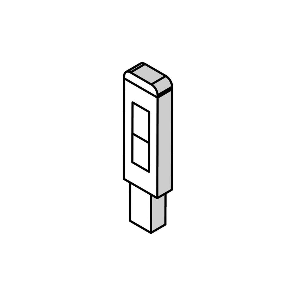 ph meter ingenieur isometrische icoon vector illustratie