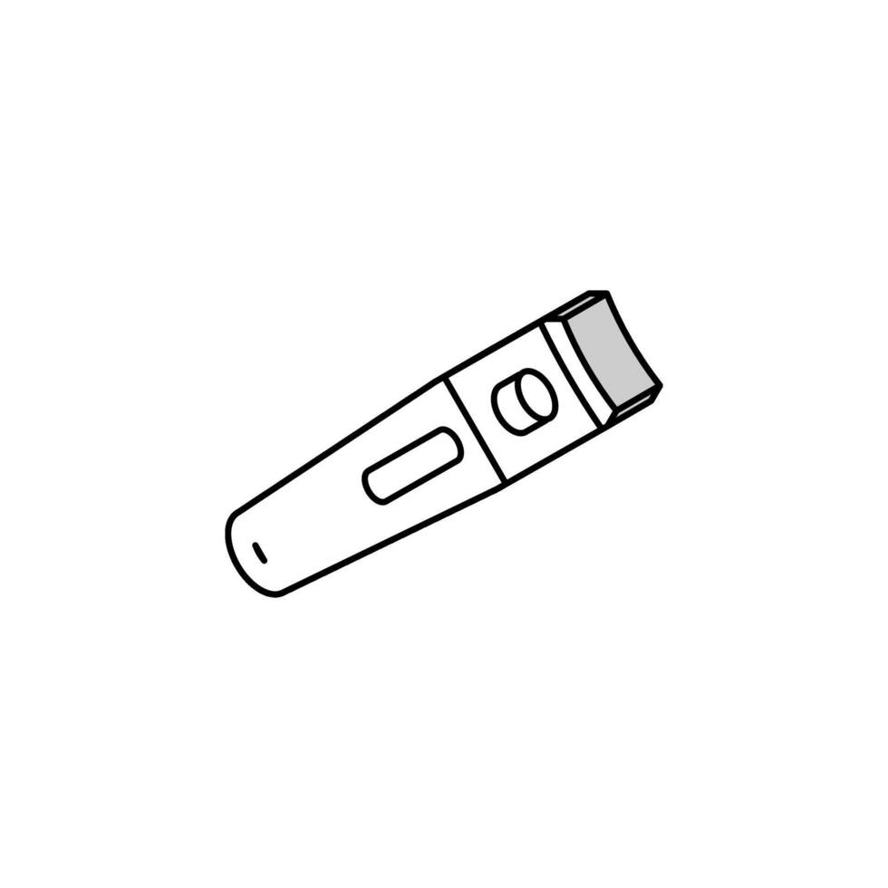 nagel tondeuse hygiëne isometrische icoon vector illustratie