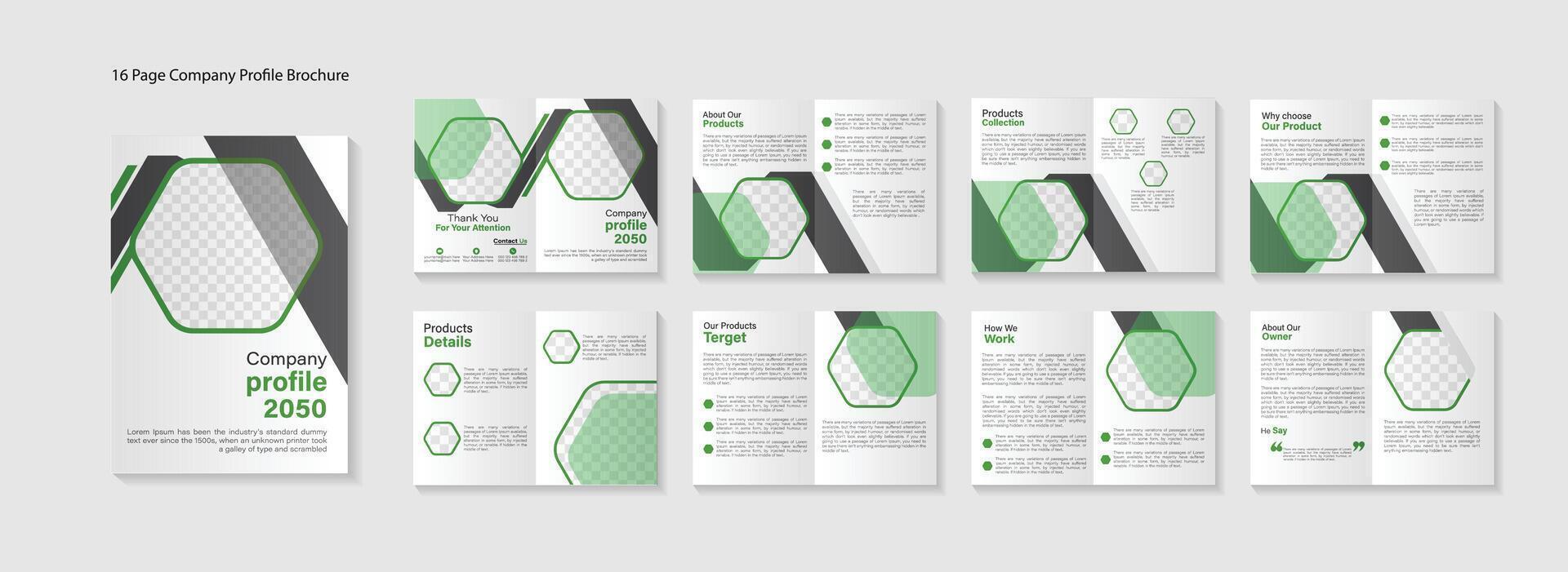 zakelijke bedrijf profiel brochure sjabloon ontwerp vector