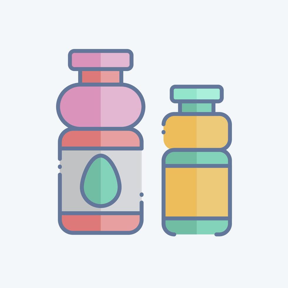 icoon zacht drankje. verwant naar picknick symbool. tekening stijl. gemakkelijk ontwerp bewerkbaar. gemakkelijk illustratie vector