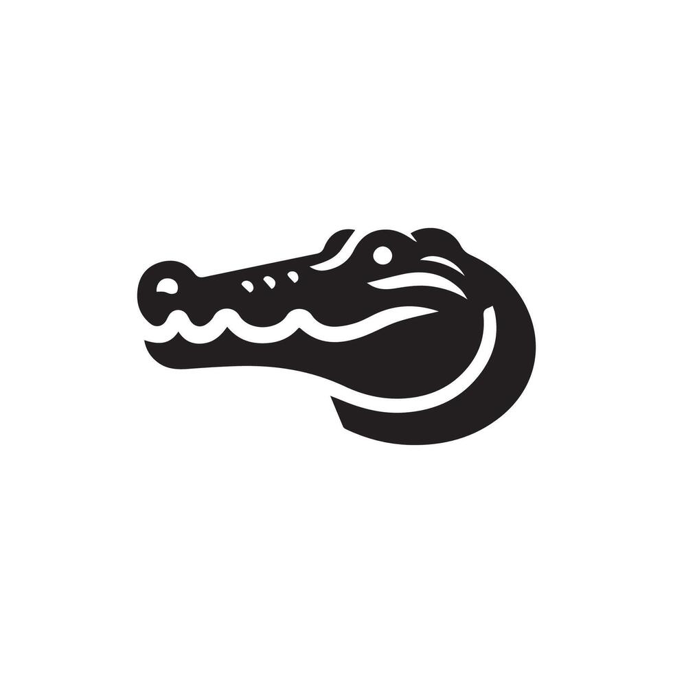 alligator illustratie, vector van krokodil pictogrammen
