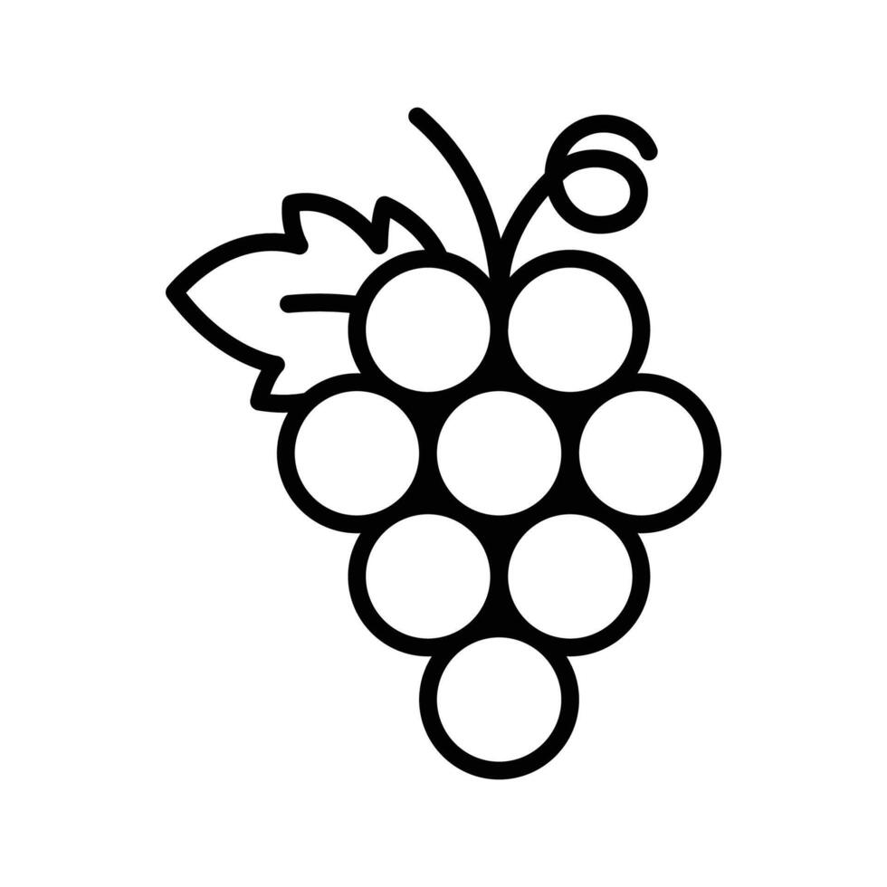 druiven icoon vector ontwerp sjabloon in wit achtergrond