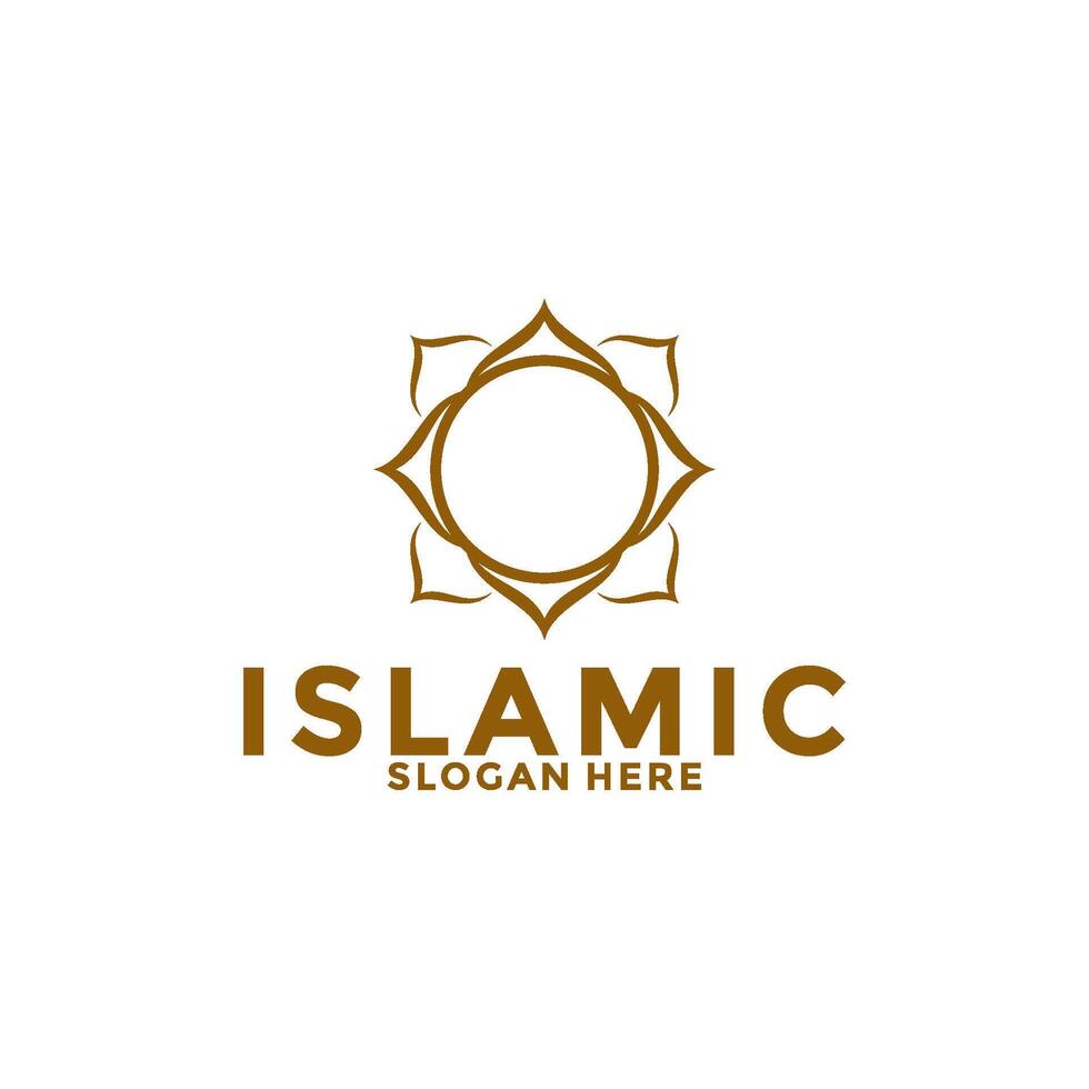 modern Islamitisch luxe logo vector sjabloon, moslim logo icoon