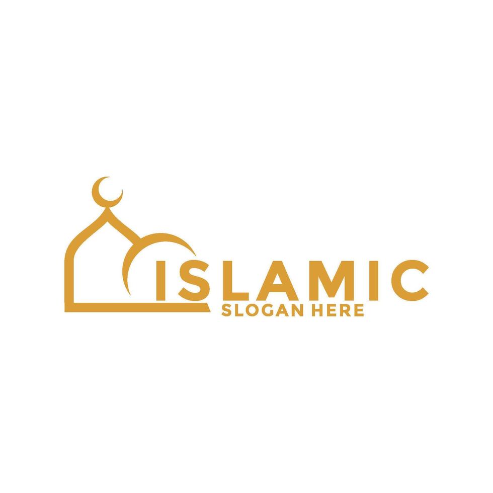 modern Islamitisch luxe logo vector sjabloon, moslim logo icoon