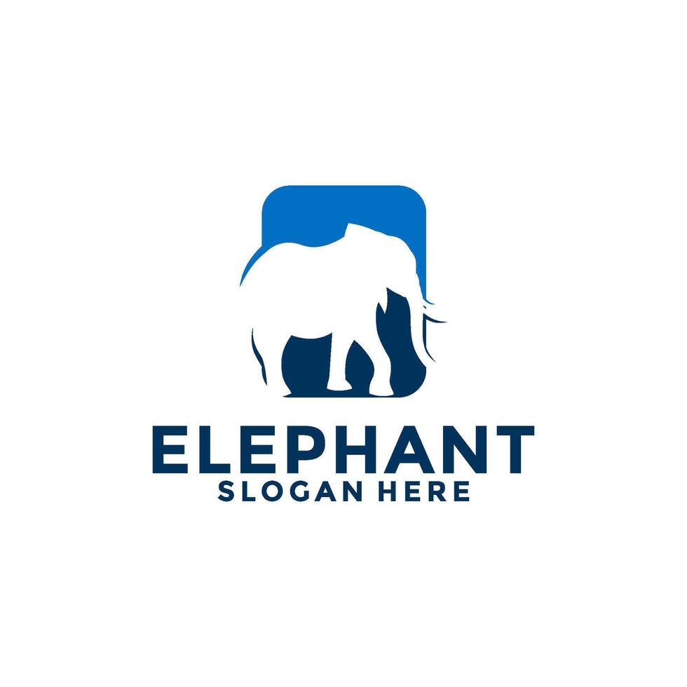 olifant logo vector, olifant dierentuin safari logo ontwerp sjabloon vector