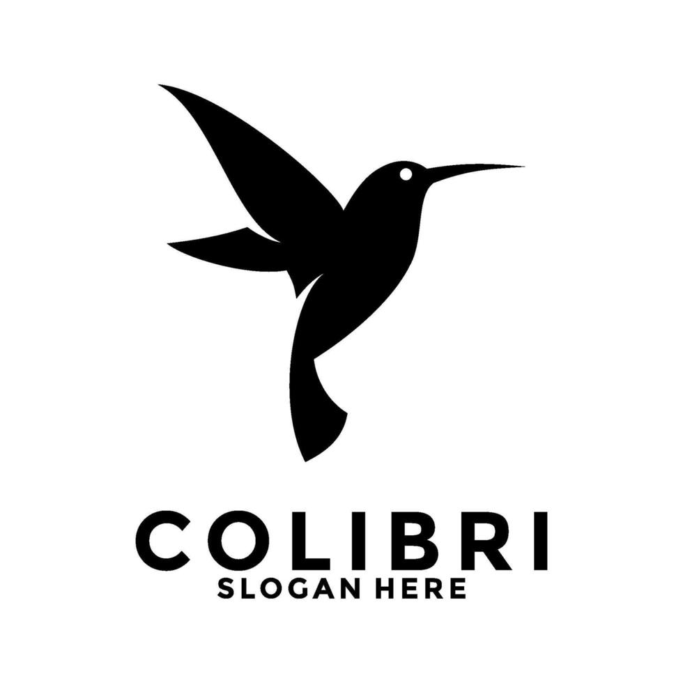 vogel colibri logo , neuriën vogel vector logo gemakkelijk vector ontwerp sjabloon