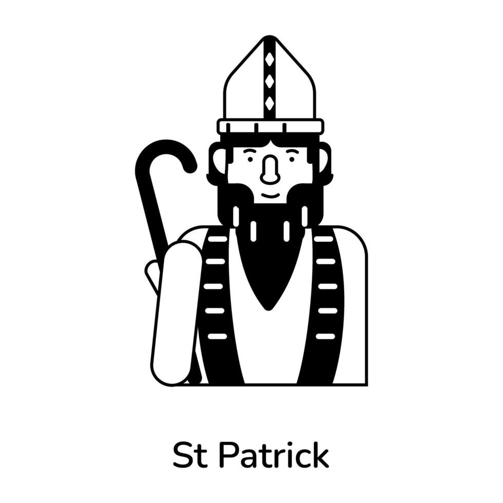 modieus st Patrick vector