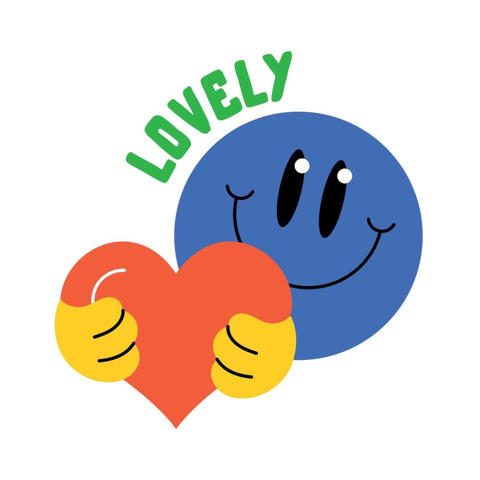 modieus lief emoji vector