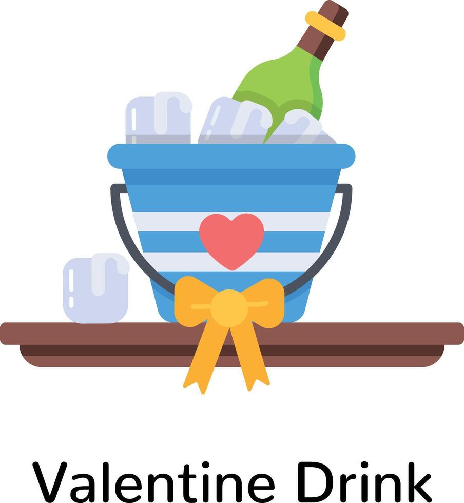 modieus Valentijn drinken vector