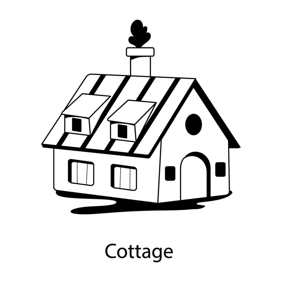 trendy cottage concepten vector