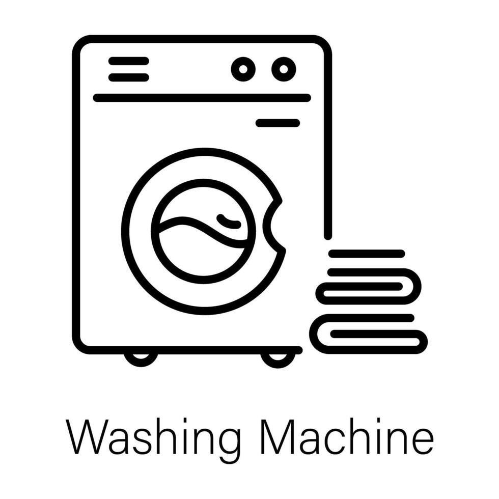 modieus het wassen machine vector