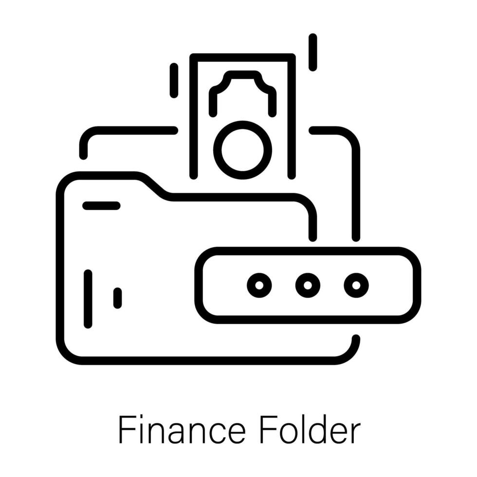 modieus financiën map vector