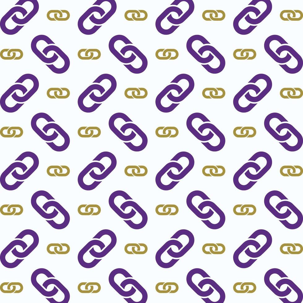 keten icoon modieus kleurrijk herhalen patroon Purper vector illustratie achtergrond